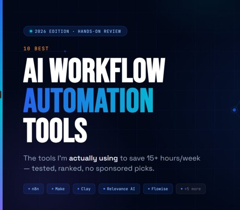 10 best AI workflow automation tools I’m using in 2026