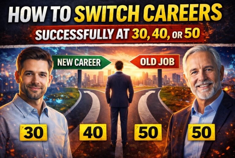 How to Switch Careers Successfully at 30, 40, or 50