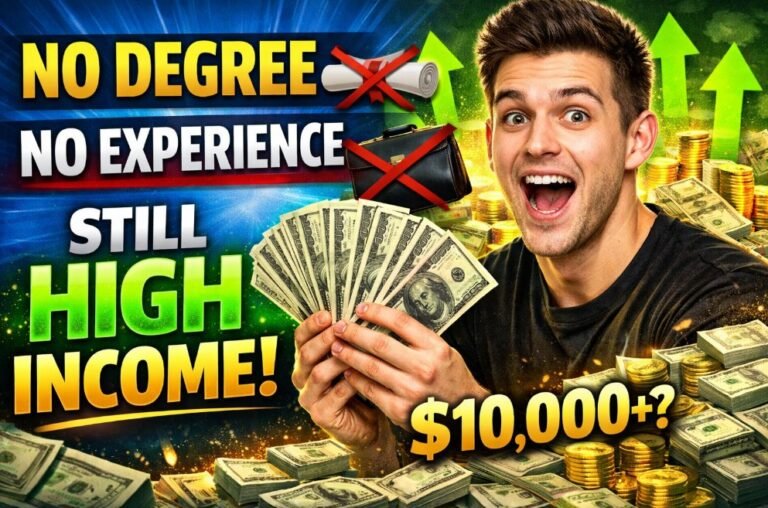 No Degree. No Experience. Still High Income 😱 Here’s How