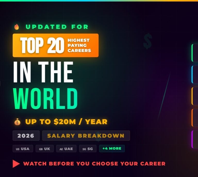 Top 20 Highest-Paying Careers in the World in 2026 (With Salary Breakdown by Country)