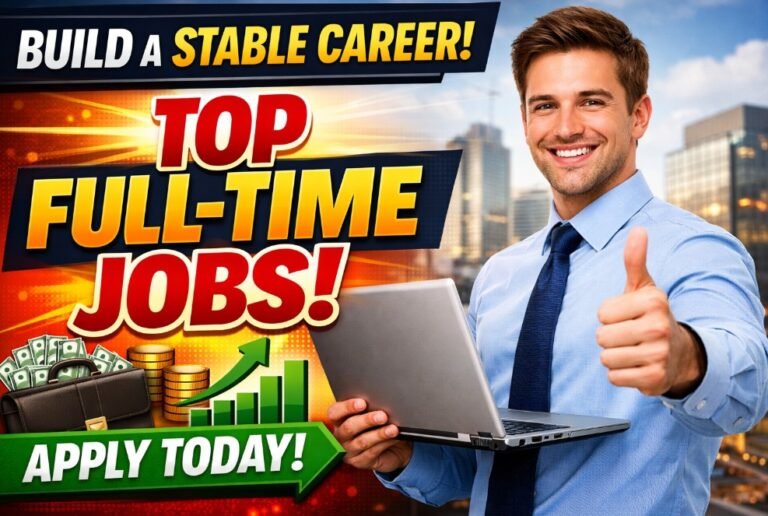 Build a Stable Career with Top Full-Time Jobs – Apply Today