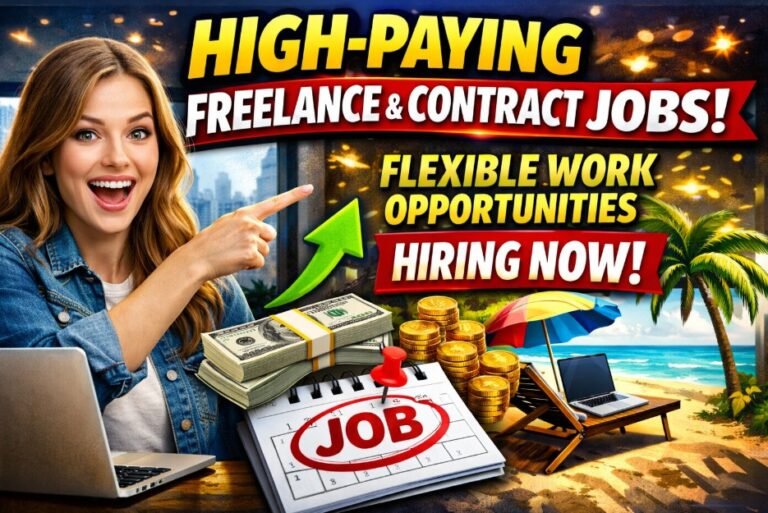 High-Paying Freelance & Contract Jobs – Flexible Work Opportunities Hiring Now